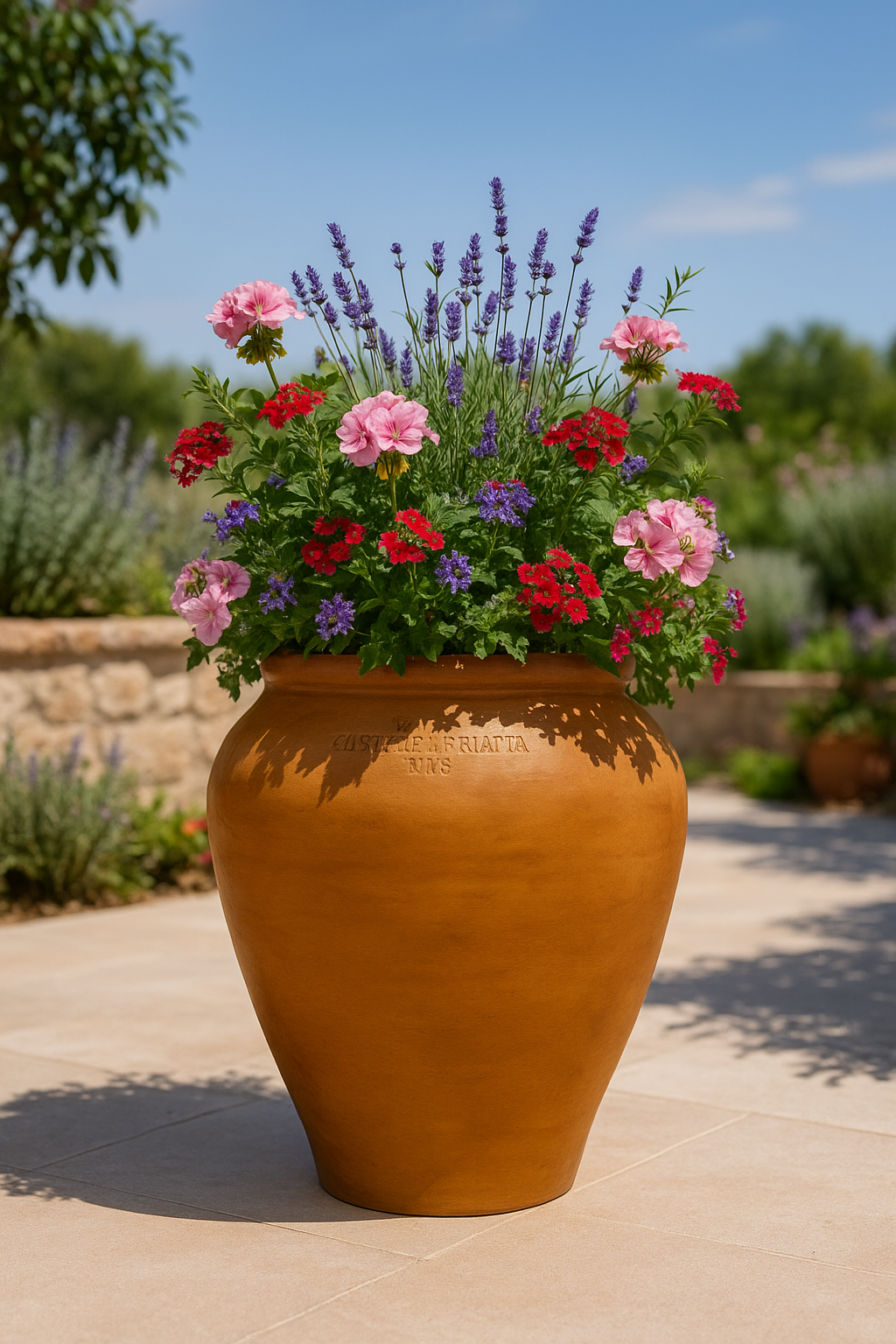Castello Planter in Marbled Clay – 3 Sizes