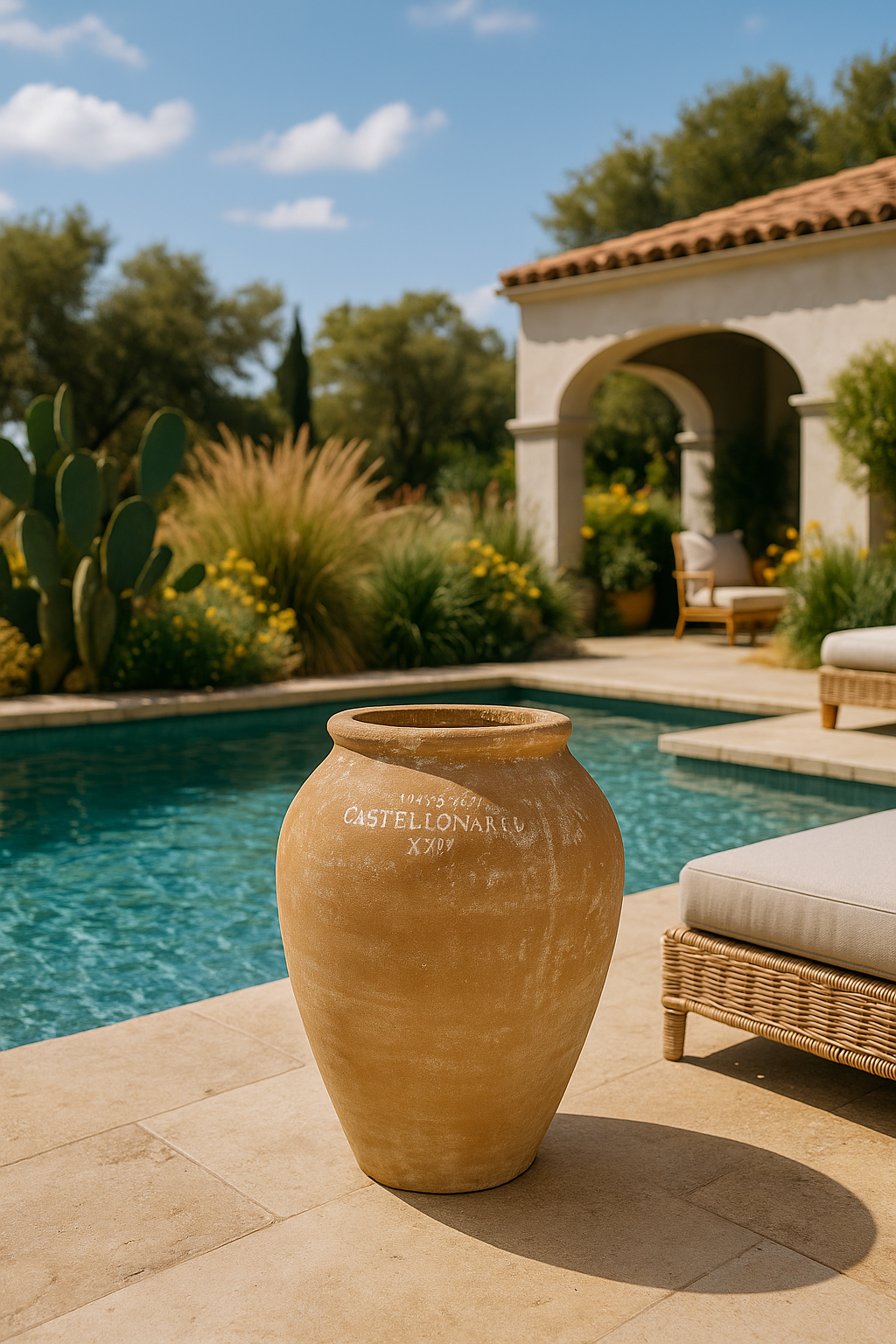 Castello Planter – Lightly Aged in 3 Sizes,